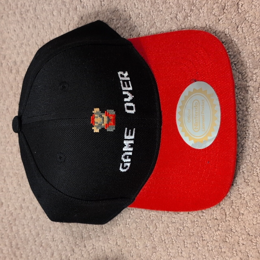 Nintendo Mario Adjustable Cap Hat - Red and White NWT